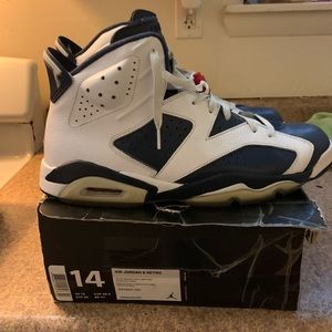 Air Jordan retro 6 Olympic size 14